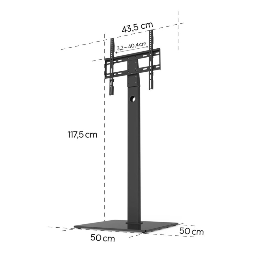 Hama - Suporte de chão para TV 32-65" preto
