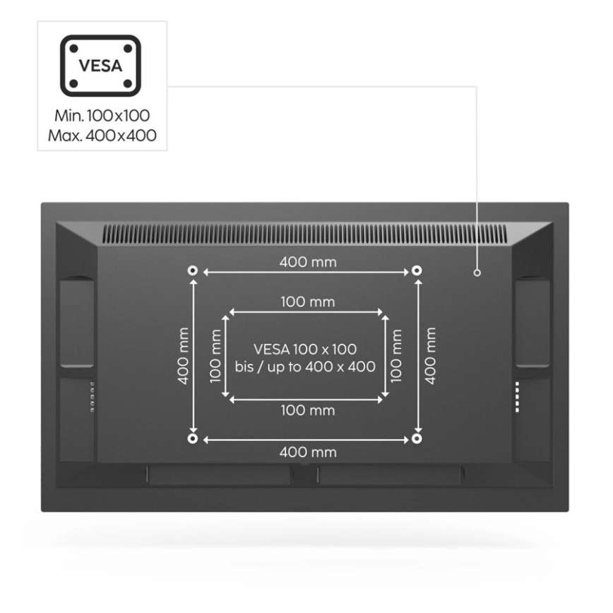 Hama - Suporte de chão para TV 32-65" preto
