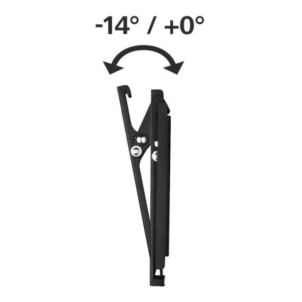 Hama - Suporte de parede basculante para TV 19-48” preto