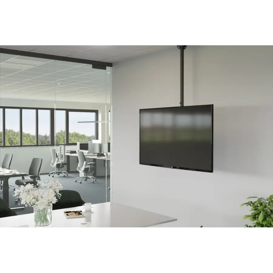 Hama - Suporte de teto para suporte de TV giratório 32-65" preto