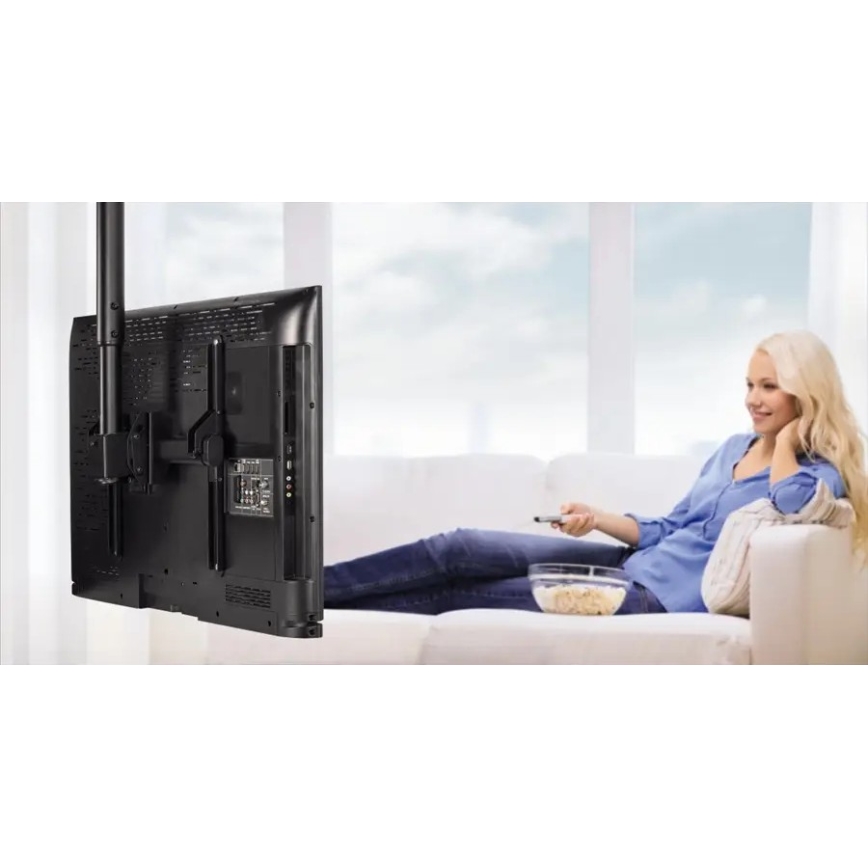 Hama - Suporte de teto para suporte de TV giratório 32-65" preto
