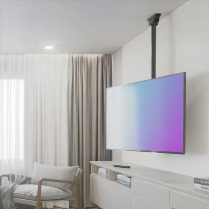 Hama - Suporte de teto para suporte de TV giratório 32-65" preto
