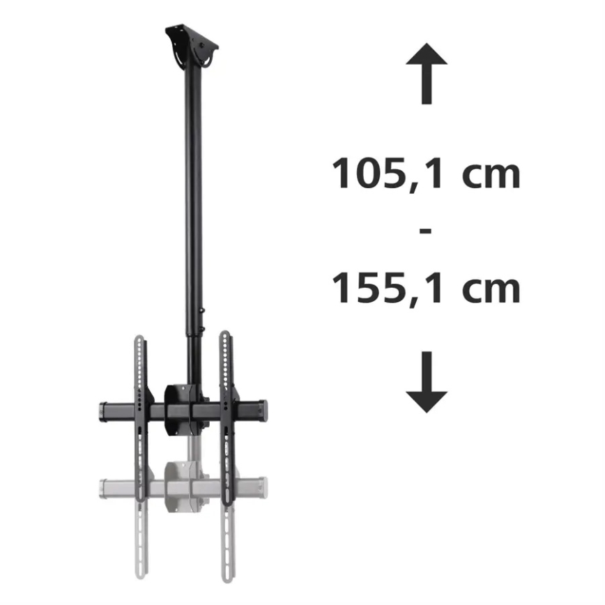 Hama - Suporte de teto para suporte de TV giratório 32-65" preto