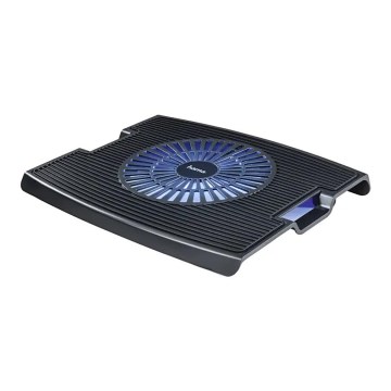 Hama - Tapete de arrefecimento para computador portátil 1x fan USB preto