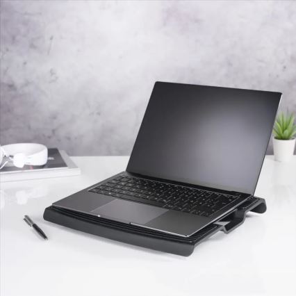 Hama - Tapete de arrefecimento para computador portátil 1x fan USB preto