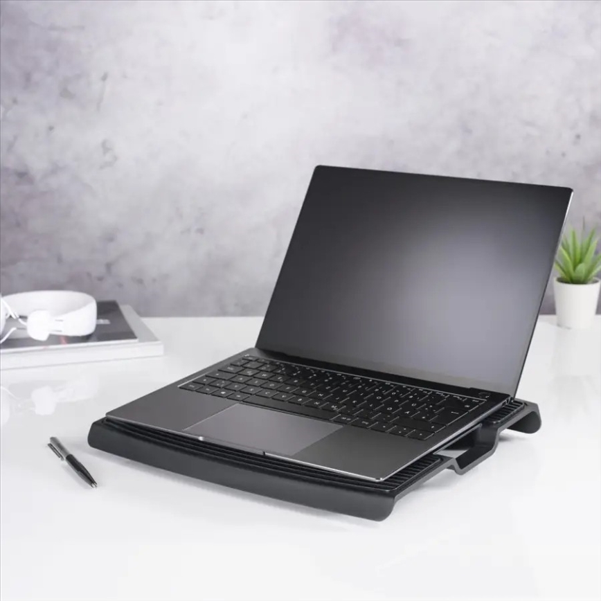 Hama - Tapete de arrefecimento para computador portátil 1x fan USB preto