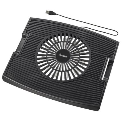 Hama - Tapete de arrefecimento para computador portátil 1x fan USB preto