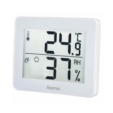 Hama - Termómetro interior com um medidor de humidade 1xCR2025 branco
