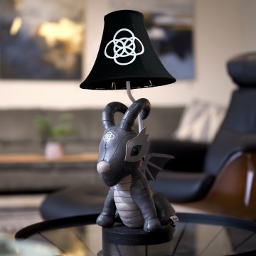 Happy Lamps - Candeeiro de mesa de criança LED BLACK DRAGOON LED/5,4W/230V dragão