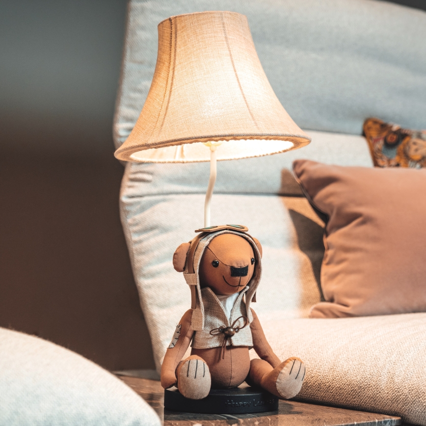 Happy Lamps - Candeeiro de mesa de criança LED CHARLES LED/5,4W/230V urso
