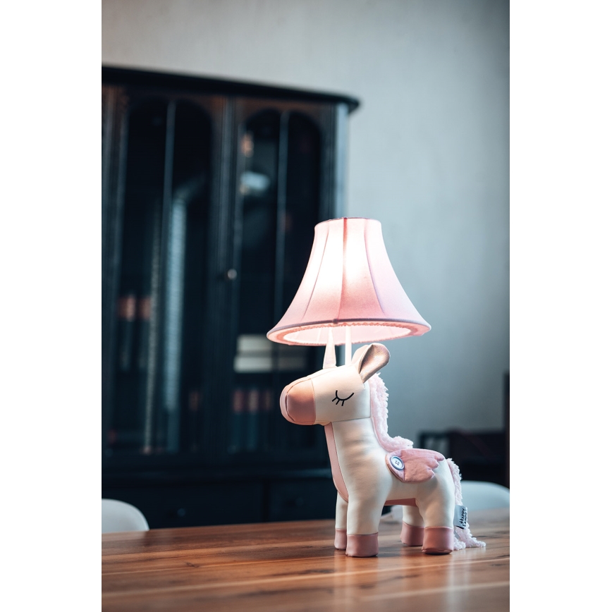 Happy Lamps - Candeeiro de mesa de criança LED ELSA LED/5,4W/230V unicórnio