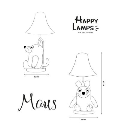 Happy Lamps - Candeeiro de mesa de criança LED MAUS LED/5,4W/230V rato