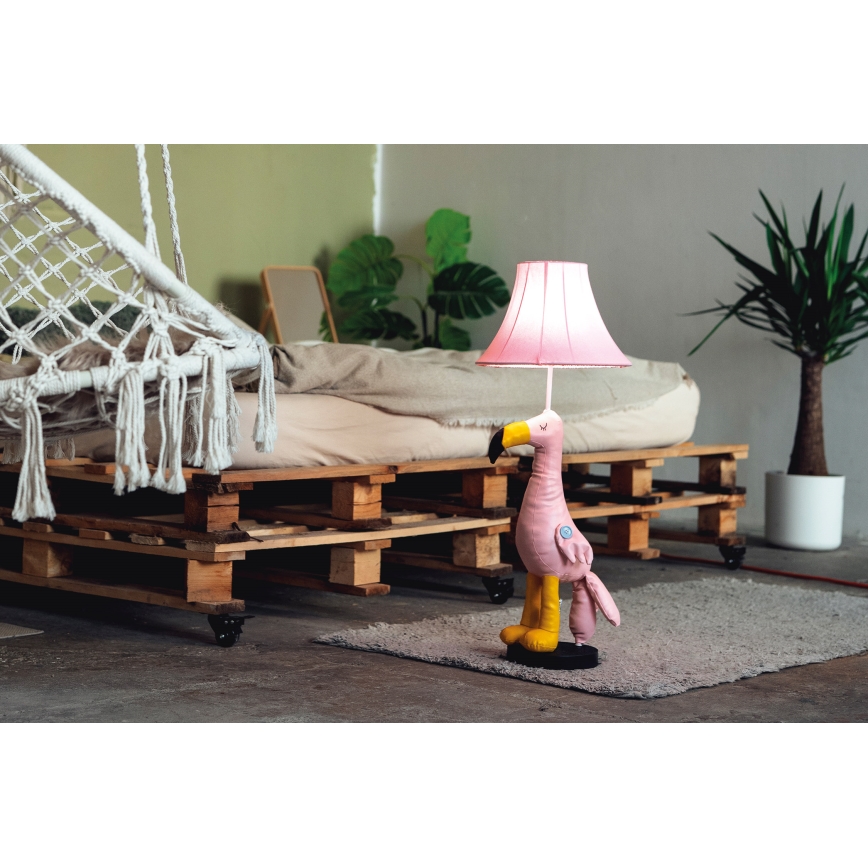 Happy Lamps - LED Candeeiro de chão de criança MINGO LED/5,4W/230V flamingo