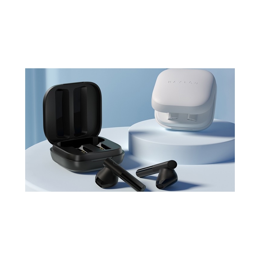 Haylou - Auriculares sem fios à prova de água GT6 Bluetooth IPX4 preto