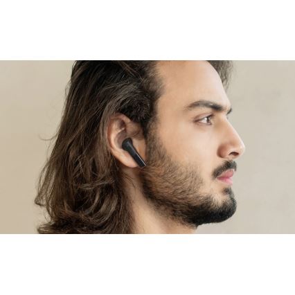 Haylou - Auriculares sem fios à prova de água GT6 Bluetooth IPX4 preto