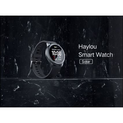 Haylou - Smart watch LS05 Solar Bluetooth IP68 preto