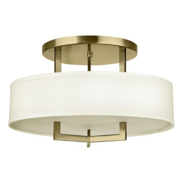 Hinkley - Candeeiro de tecto HAMPTON 3xE27/60W/230V Ø 50,8 cm dourado