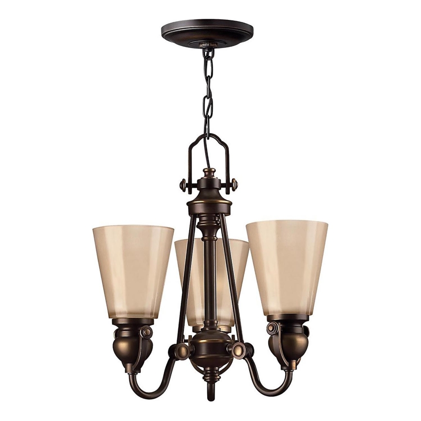 Hinkley - Candeeiro suspenso MAYFLOWER 3xE27/60W/230V