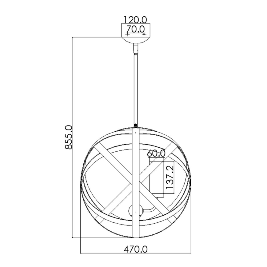 Hinkley - Candelabro exterior CARSON 3xE14/40W/230V IP44