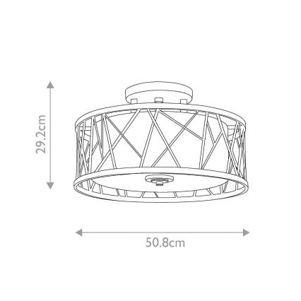 Hinkley - Candelabro integrado NEST 3xE27/75W/230V dourado