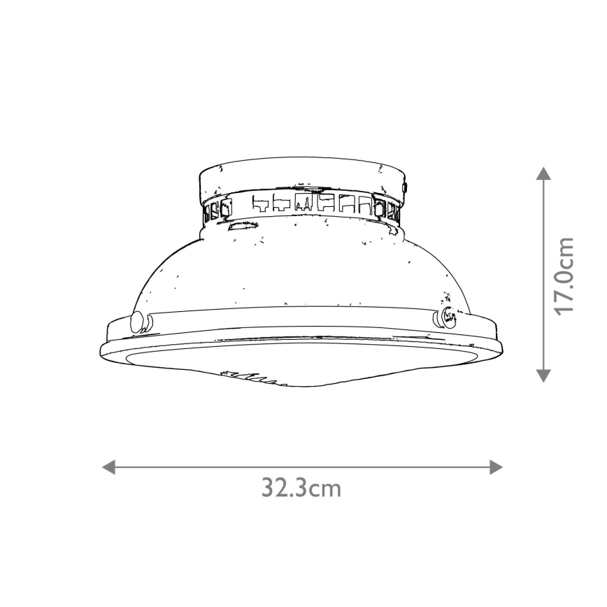 Hinkley - Iluminação de teto AMELIA 2xE27/40W/230V bronze