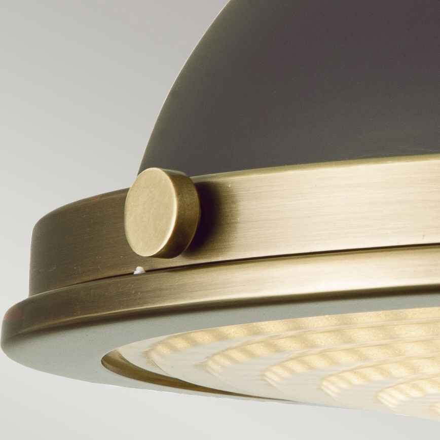 Hinkley - Iluminação de teto AMELIA 2xE27/40W/230V preto/latão
