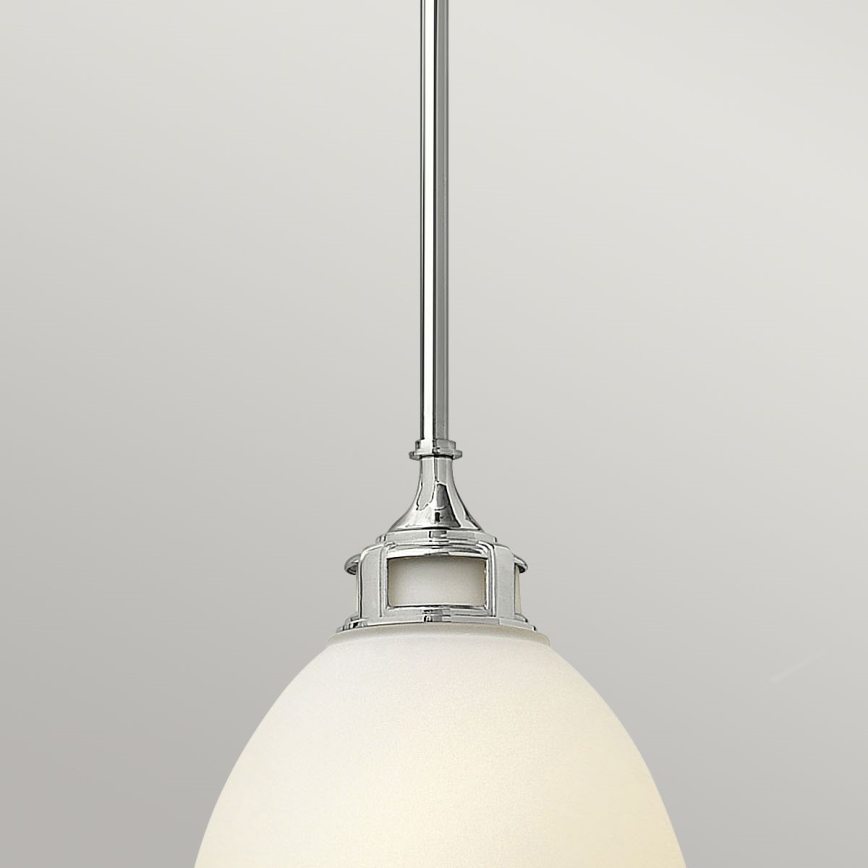 Hinkley - Candeeiro suspenso AMELIA 1xE27/60W/230V cromado brilhante
