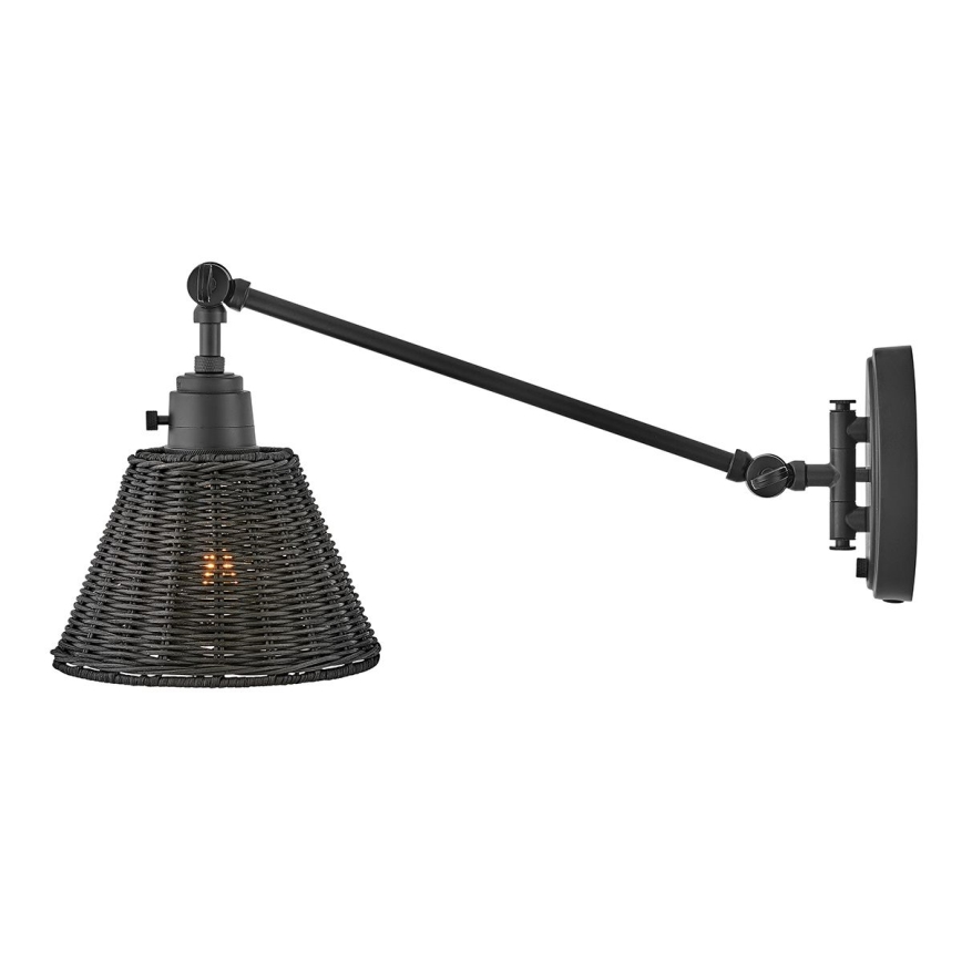 Hinkley - Aplique de parede com spot ARTI 1xE27/60W/230V preto