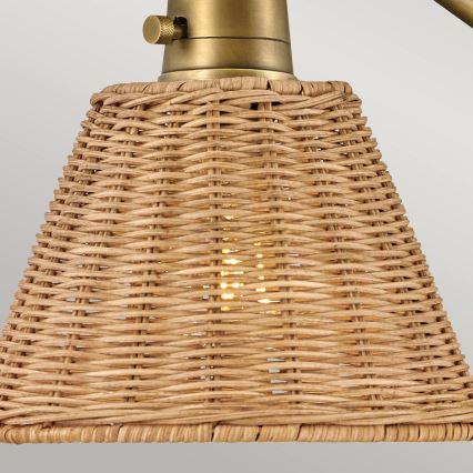 Hinkley - Aplique de parede ARTI com spot 1xE27/60W/230V dourado/castanho