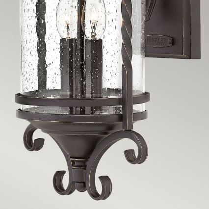 Hinkley - Iluminação de parede exterior CASA 2xE14/40W/230V IP44
