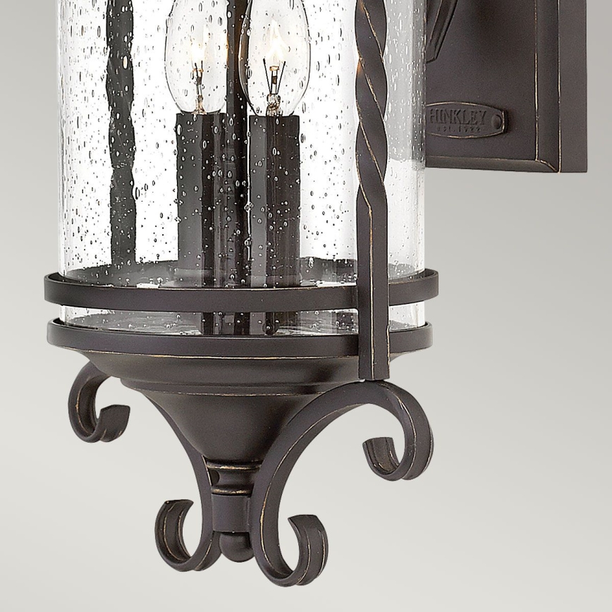Hinkley - Iluminação de parede exterior CASA 2xE14/40W/230V IP44