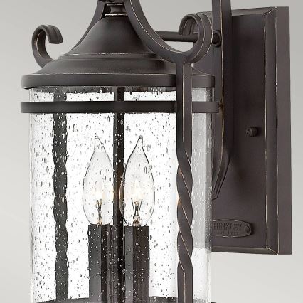 Hinkley - Iluminação de parede exterior CASA 2xE14/40W/230V IP44