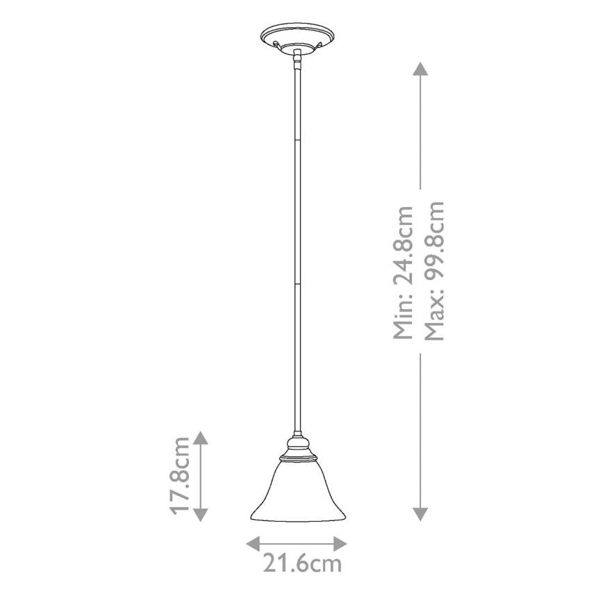 Hinkley - Candeeiro suspenso CELLO 1xE27/60W/230V
