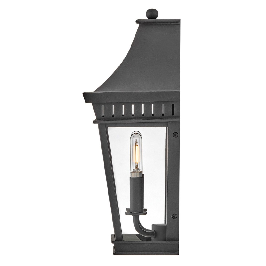 Hinkley - Iluminação de parede exterior CHAPEL HILL 2xE14/40W/230V IP44 preto