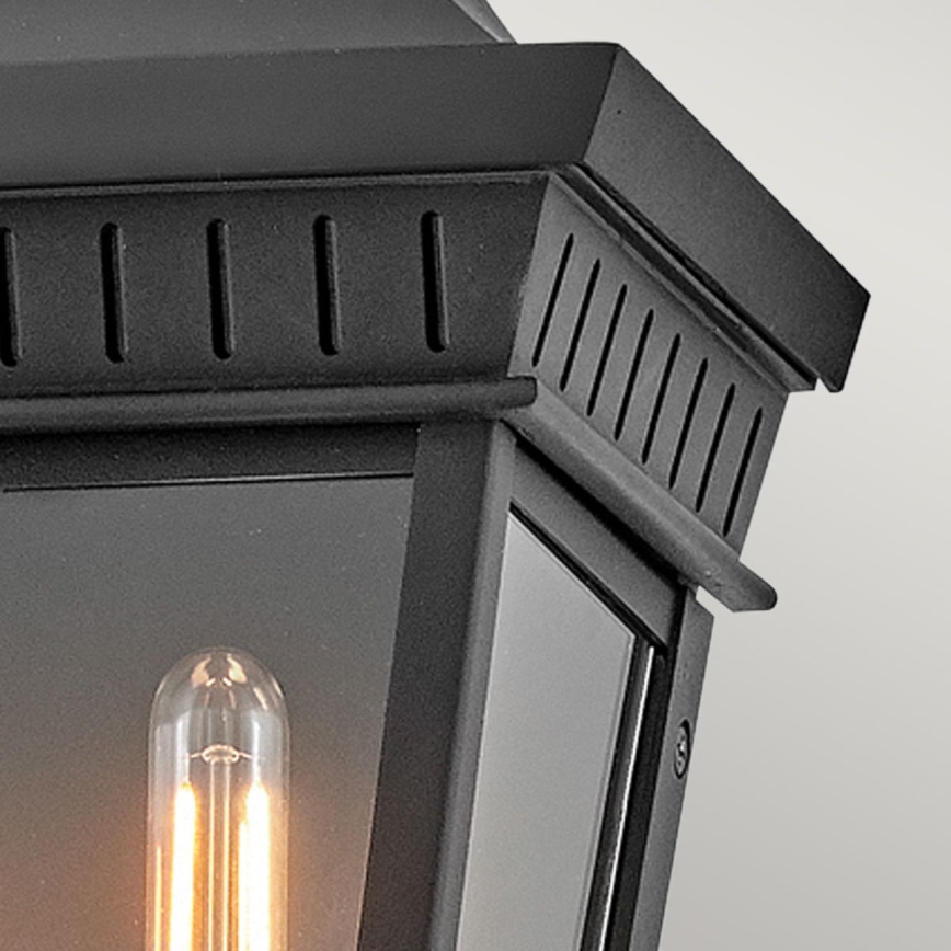 Hinkley - Iluminação de parede exterior CHAPEL HILL 2xE14/40W/230V IP44 preto