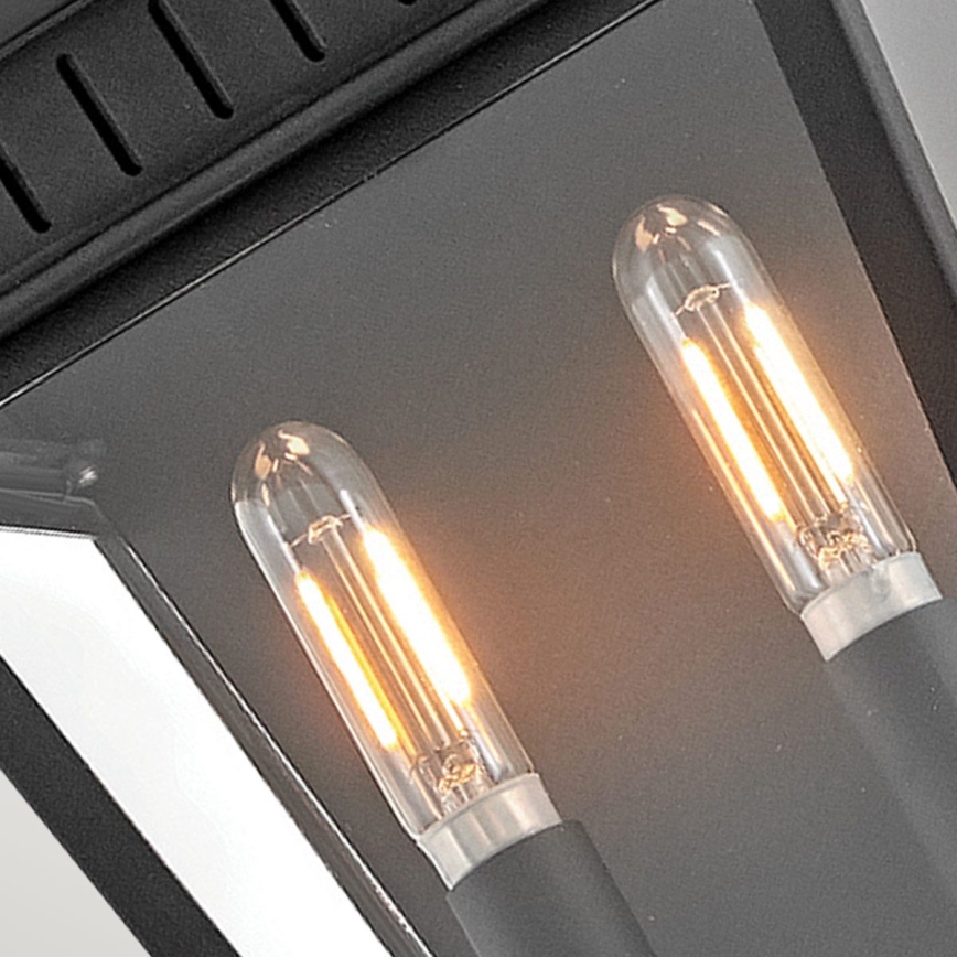 Hinkley - Iluminação de parede exterior CHAPEL HILL 2xE14/40W/230V IP44 preto