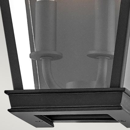 Hinkley - Iluminação de parede exterior CHAPEL HILL 2xE14/40W/230V IP44 preto