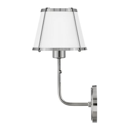 Hinkley - Candeeiro de parede CLARKE 1xE27/40W/230V cromado brilhante/branco