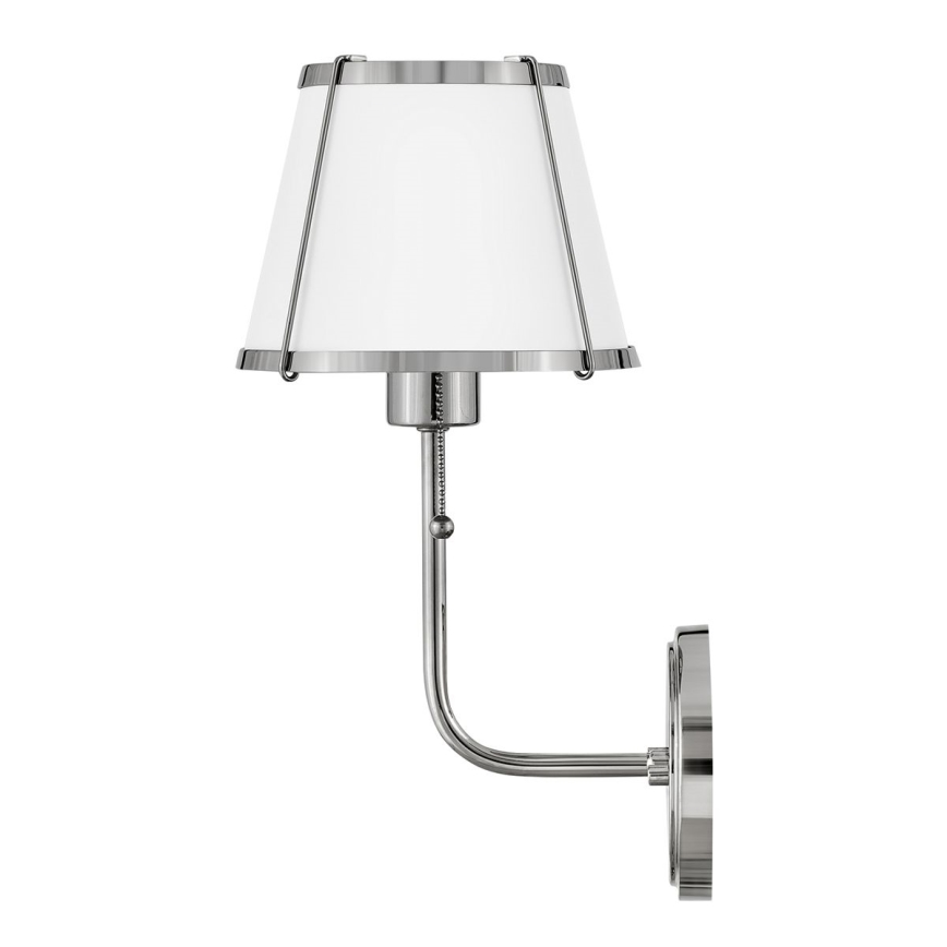 Hinkley - Candeeiro de parede CLARKE 1xE27/40W/230V cromado brilhante/branco