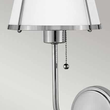 Hinkley - Candeeiro de parede CLARKE 1xE27/40W/230V cromado brilhante/branco