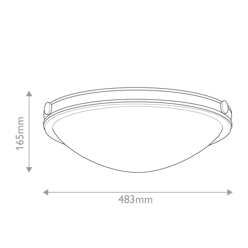 Hinkley - Candeeiro de teto COLLIER 3xE27/40W/230V Ø 48,3 cm preto