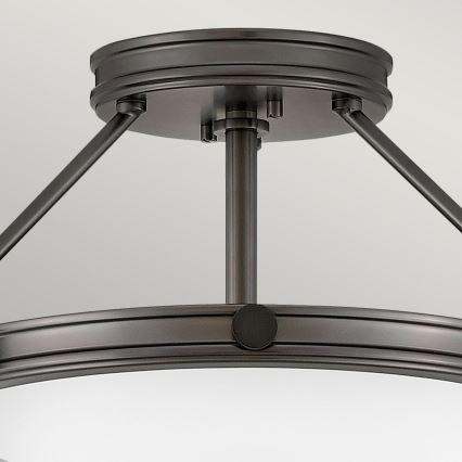 Hinkley - Lustre de teto sobreposto COLLIER 3xE14/40W/230V diâmetro 41,7 cm preto