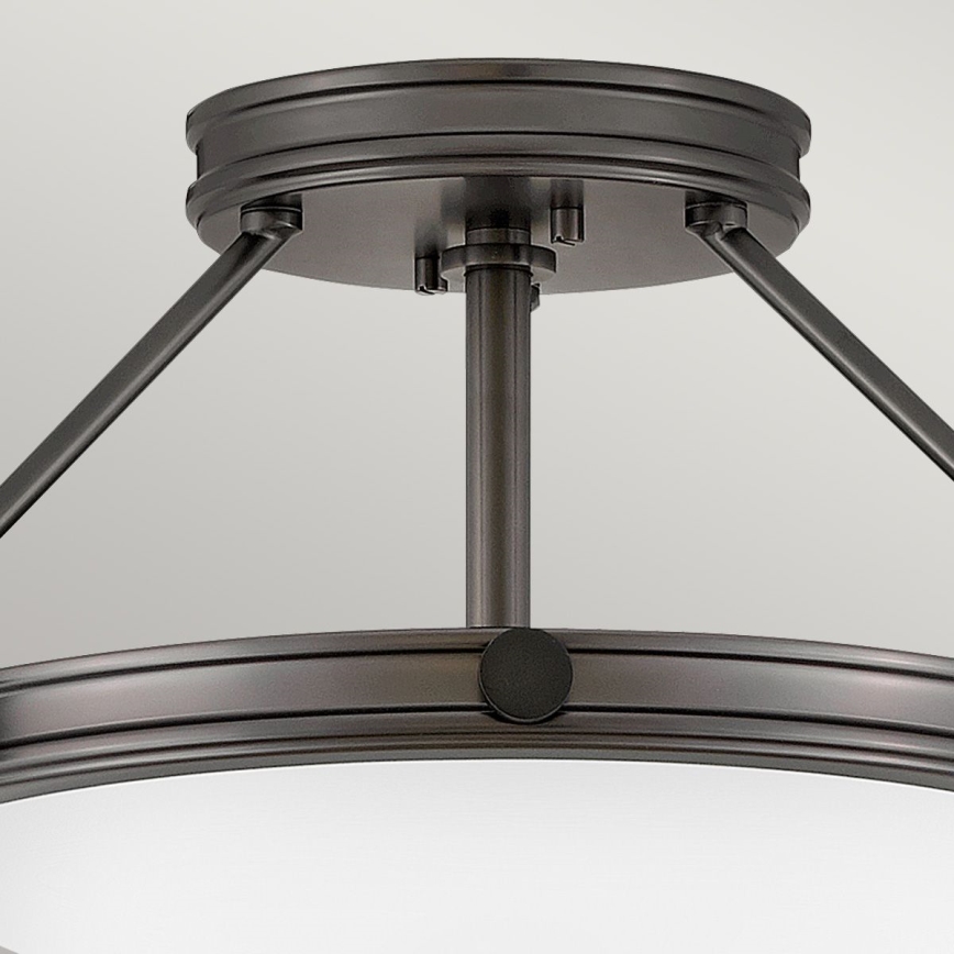 Hinkley - Lustre de teto sobreposto COLLIER 3xE14/40W/230V diâmetro 41,7 cm preto