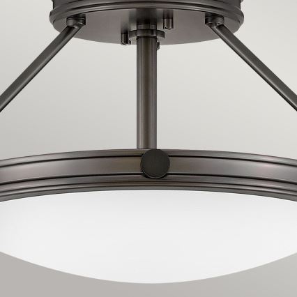 Hinkley - Lustre de teto sobreposto COLLIER 3xE14/40W/230V diâmetro 41,7 cm preto