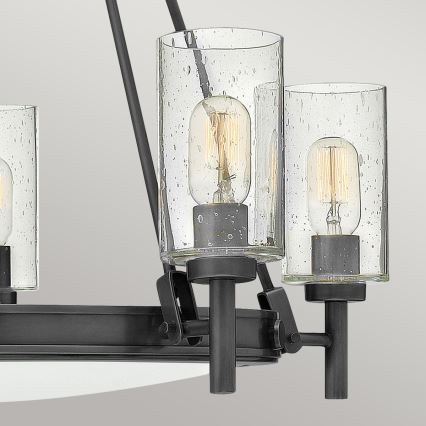 Hinkley - Lustre com corrente COLLIER 5xE27/40W/230V Ø 68,5 cm preto