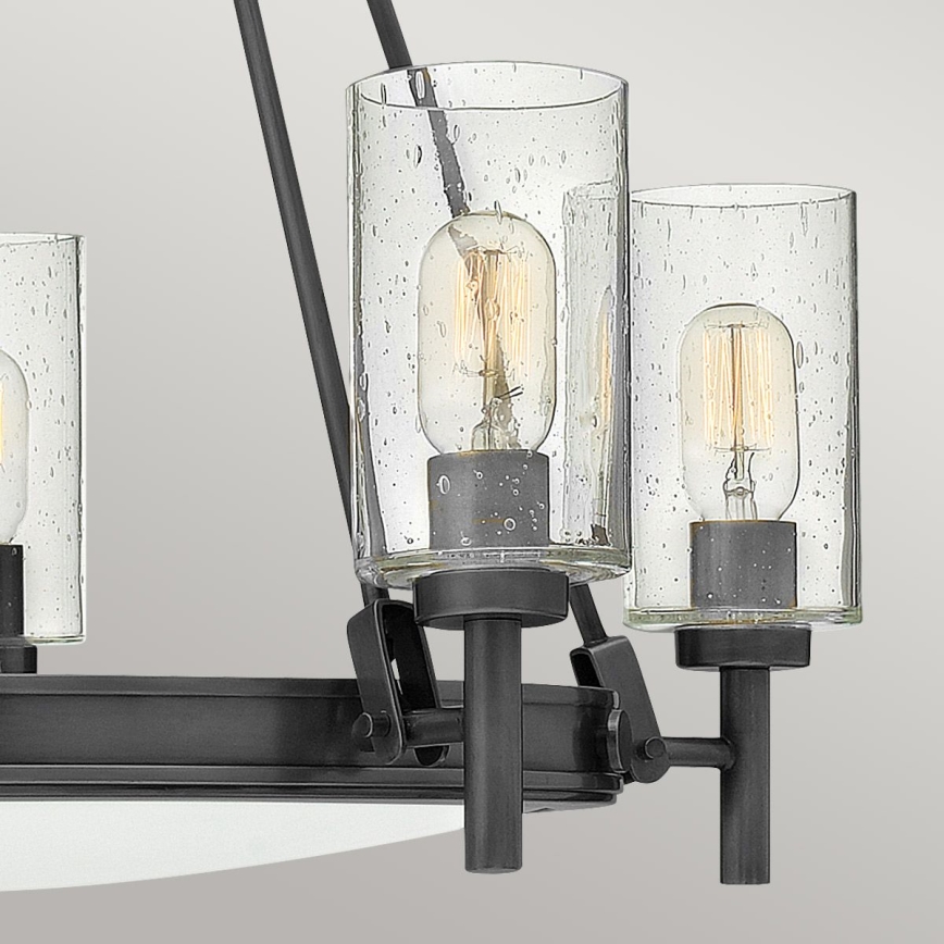 Hinkley - Lustre com corrente COLLIER 5xE27/40W/230V Ø 68,5 cm preto