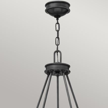 Hinkley - Lustre com corrente COLLIER 5xE27/40W/230V Ø 68,5 cm preto
