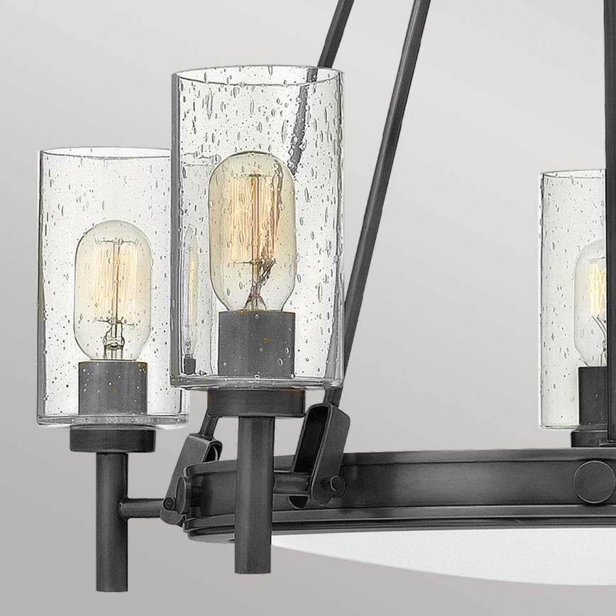 Hinkley - Lustre com corrente COLLIER 5xE27/40W/230V Ø 68,5 cm preto
