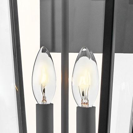 Hinkley - Iluminação de parede exterior DAWSON 2xE14/40W/230V IP44 preto