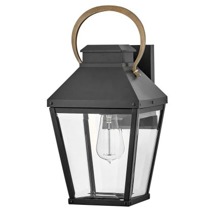 Hinkley - Iluminação de parede exterior DAWSON 1xE27/60W/230V IP44 preto